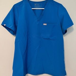 Figs Catarina™ One-Pocket Scrub Top Royal Blue